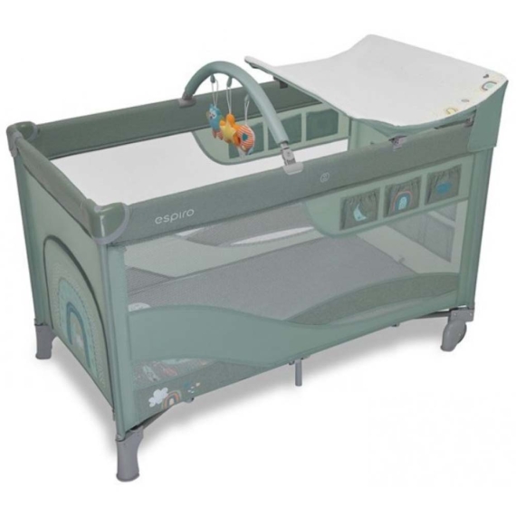 Кровать-манеж Espiro Dream (104 Green Memories) - фото | Интернет-магазин автокресел, колясок и аксессуаров для детей Avtokrisla