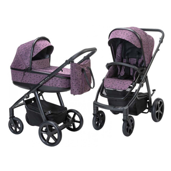 Универсальная коляска 2 в 1 Espiro Next Up Limited Heartleaves (908 Pink) - фото | Интернет-магазин автокресел, колясок и аксессуаров для детей Avtokrisla