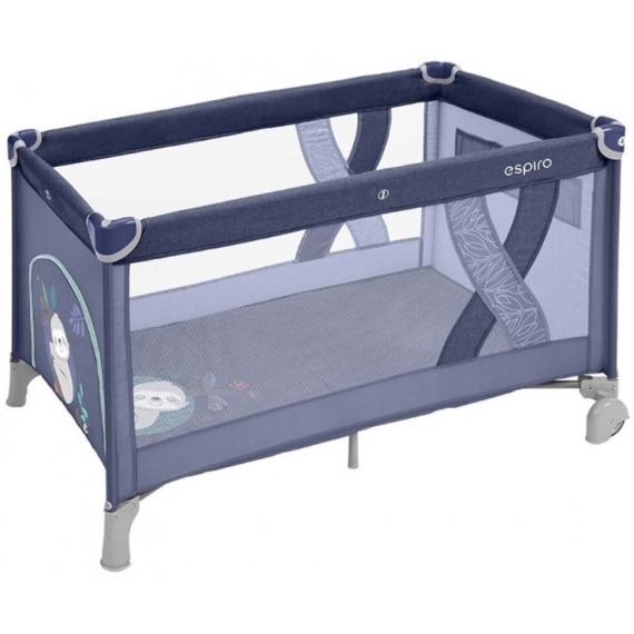 Кровать-манеж Espiro Simple (03 Blue) - фото | Интернет-магазин автокресел, колясок и аксессуаров для детей Avtokrisla