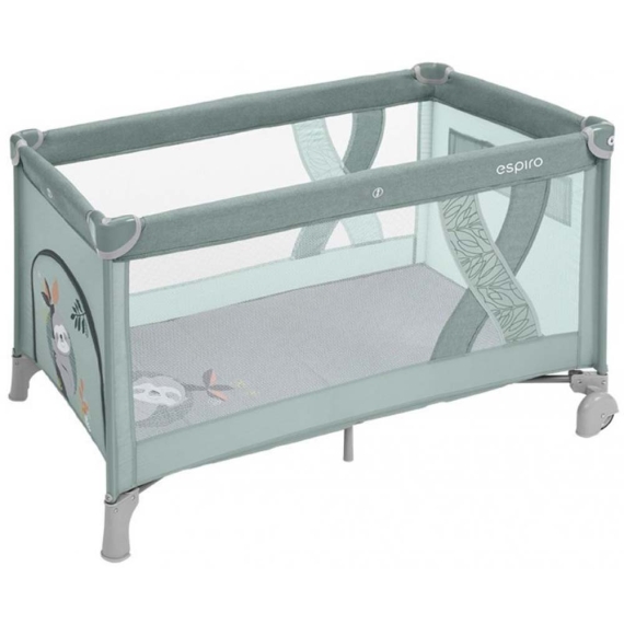 Кровать-манеж Espiro Simple (04 Green) - фото | Интернет-магазин автокресел, колясок и аксессуаров для детей Avtokrisla