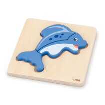 Дерев'яний мініпазл Viga Toys Рибка