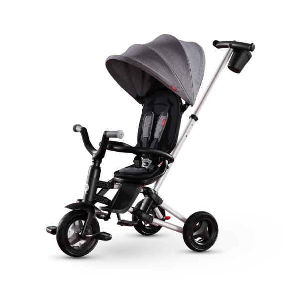 Складной трехколесный велосипед Qplay Nova Air (Grey) - фото | Интернет-магазин автокресел, колясок и аксессуаров для детей Avtokrisla