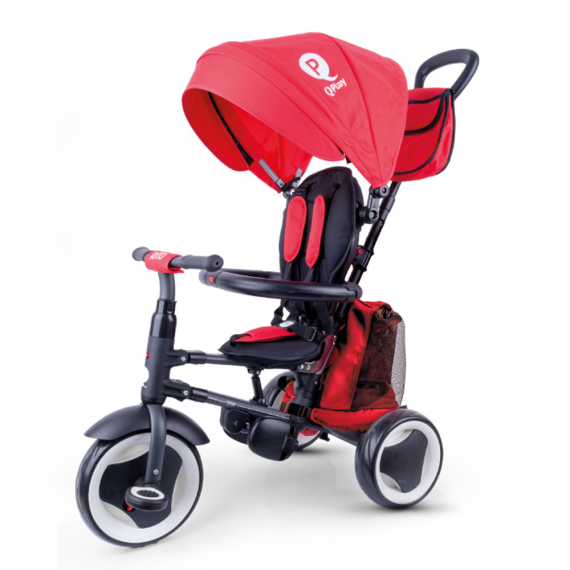Складной трехколесный велосипед Qplay RITO+ EVA (Red) - фото | Интернет-магазин автокресел, колясок и аксессуаров для детей Avtokrisla