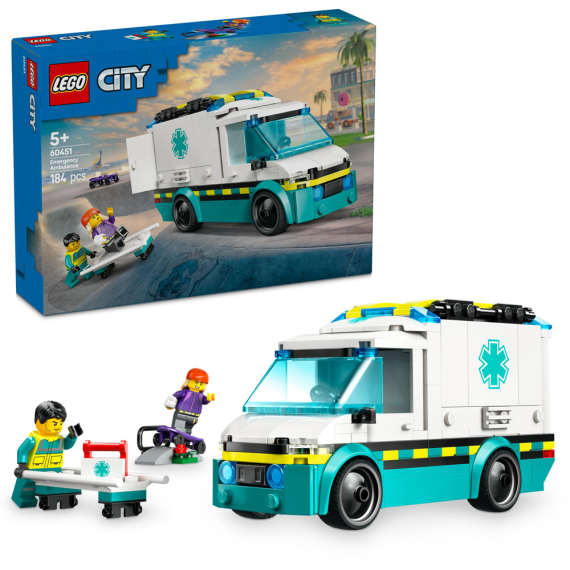 Конструктор LEGO City Швидка допомога, 184 деталі - фото | Интернет-магазин автокресел, колясок и аксессуаров для детей Avtokrisla