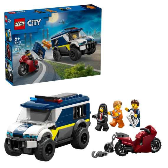 Конструктор LEGO City Поліцейський фургон, 198 Деталей - фото | Интернет-магазин автокресел, колясок и аксессуаров для детей Avtokrisla