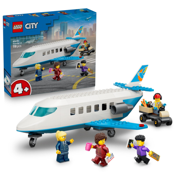 Конструктор LEGO City Пасажирський літак Конструктор іграшкового літака, 118 деталей - фото | Интернет-магазин автокресел, колясок и аксессуаров для детей Avtokrisla