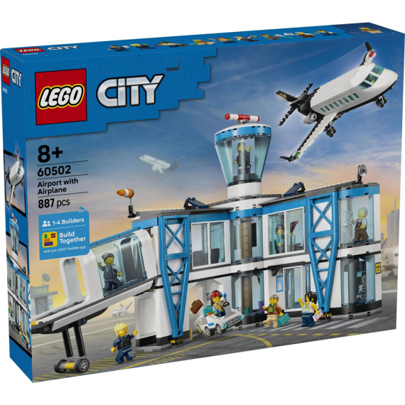 Конструктор LEGO City Аеропорт із літаком, 887 Деталей - фото | Интернет-магазин автокресел, колясок и аксессуаров для детей Avtokrisla
