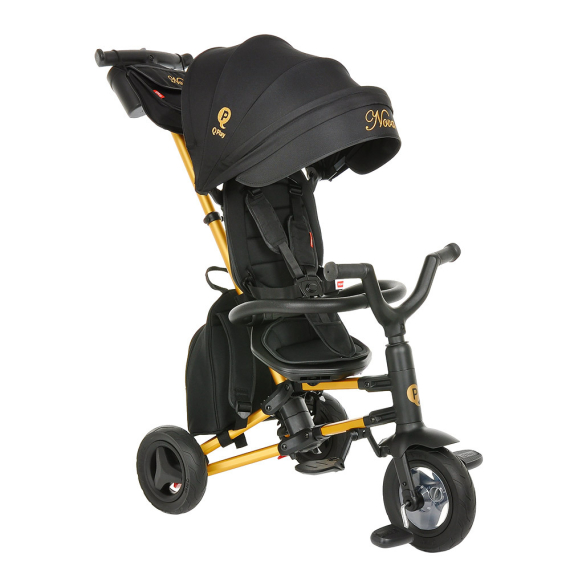 Складаний триколісний дитячий велосипед Qplay Nova+ Air (Gold) - фото | Интернет-магазин автокресел, колясок и аксессуаров для детей Avtokrisla