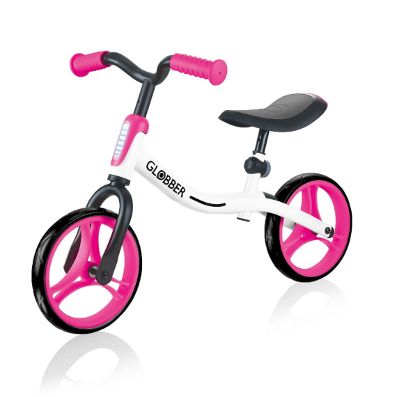 Беговел Globber Go Bike (белый/красный) - фото | Интернет-магазин автокресел, колясок и аксессуаров для детей Avtokrisla