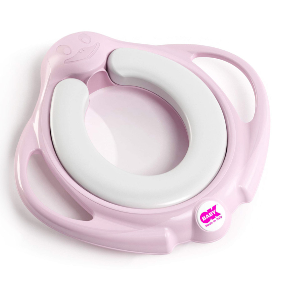Накладка-сиденье на унитаз Ok Baby Pinguo Soft (розовый) - фото | Интернет-магазин автокресел, колясок и аксессуаров для детей Avtokrisla