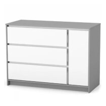 Комод Верес 1200 Берн (біло-графітовий)