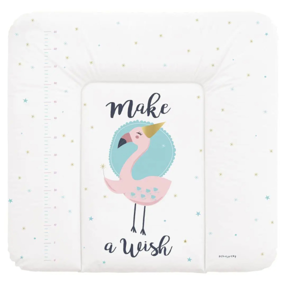 Сповивальний матрац мʼякий Ceba Baby Soft Medium Changing Mat, 75x72 см (schnucky flamingo) - фото | Интернет-магазин автокресел, колясок и аксессуаров для детей Avtokrisla