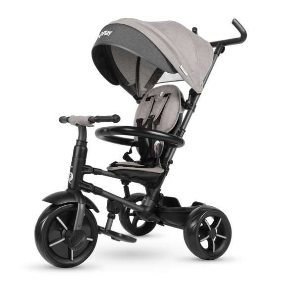 Велосипед складной трехколесный Qplay RITO Rubber (Grey) - фото | Интернет-магазин автокресел, колясок и аксессуаров для детей Avtokrisla