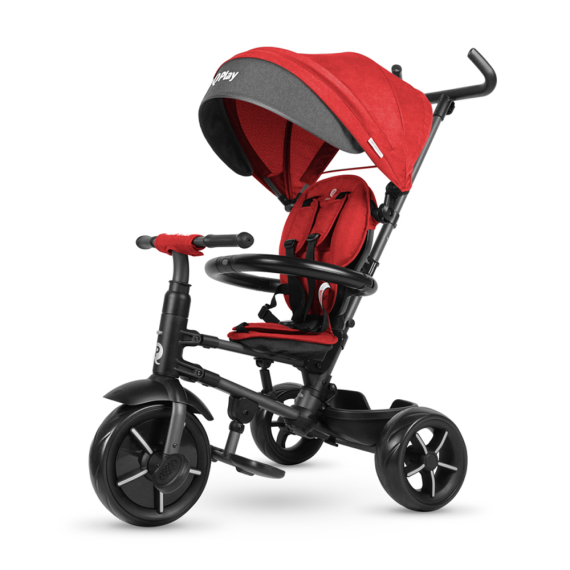 Велосипед складной трехколесный Qplay RITO Rubber (Red) - фото | Интернет-магазин автокресел, колясок и аксессуаров для детей Avtokrisla