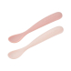 Набір ложок Beaba силіконових 4+, 2 шт (рожевий/кремовий)