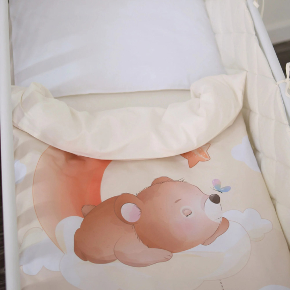 Постельный комплект Baby Veres стеганый, 6 единиц (Медвежонок) - фото | Интернет-магазин автокресел, колясок и аксессуаров для детей Avtokrisla