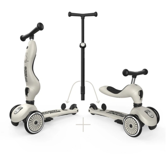 Самокат Scoot and Ride серії Highwaykick-1 Push and Go Miffy до 5 років (світло-сірий) - фото | Интернет-магазин автокресел, колясок и аксессуаров для детей Avtokrisla