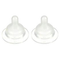 Силіконова соска до пляшечки для годування Difrax S-bottle Wide, розмір XL, 2 шт