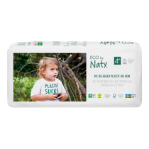 Одноразові дитячі підгузки ECO BY NATY, розмір 4+, 42 шт