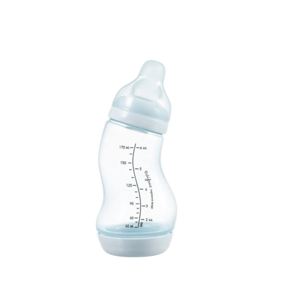 Антиколікова пляшечка для годування Difrax S-bottle Natural із силіконовою соскою, 170 мл (колір в асортименті) - фото | Интернет-магазин автокресел, колясок и аксессуаров для детей Avtokrisla