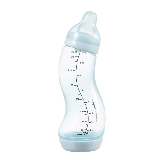Антиколиковая бутылочка для кормления Difrax S-bottle Natural с силиконовой соской, 250 мл (цвет в асортименте) - фото | Интернет-магазин автокресел, колясок и аксессуаров для детей Avtokrisla