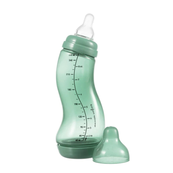 Антиколиковая бутылочка для кормления Difrax S-bottle Natural Trend с силиконовой соской, 250 мл (цвет в асортименте) - фото | Интернет-магазин автокресел, колясок и аксессуаров для детей Avtokrisla