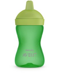 Чашка-непроливайка Avent з твердим носиком, 18 міс+, 300 мл (зелена)