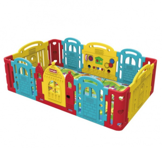 Детский манеж Dwinguler Castle Rainbow 240x150 см - фото | Интернет-магазин автокресел, колясок и аксессуаров для детей Avtokrisla