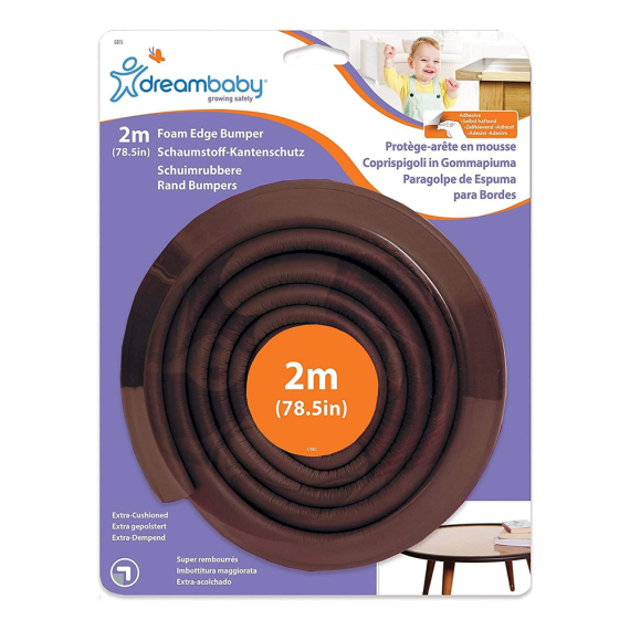Стрічка захисна на гострі кути меблів DreamBaby, 2 м (коричнева) - фото | Интернет-магазин автокресел, колясок и аксессуаров для детей Avtokrisla