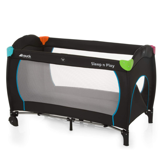 Детский манеж-кровать Hauck Sleep N Play Go Plus (Multicolor Black) - фото | Интернет-магазин автокресел, колясок и аксессуаров для детей Avtokrisla