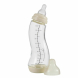 Скляна антиколікова пляшечка Difrax S-bottle Natural із силіконовою соскою, 250 мл (Popcorn)