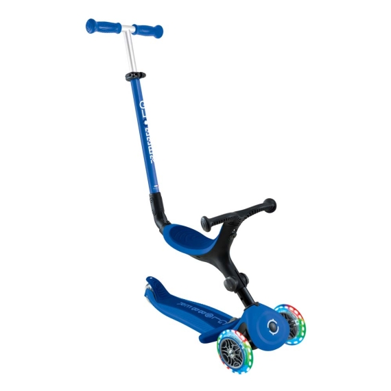 Самокат GLOBBER серії GO UP ACTIVE, колеса, що світяться (синій/темно-синій) - фото | Интернет-магазин автокресел, колясок и аксессуаров для детей Avtokrisla