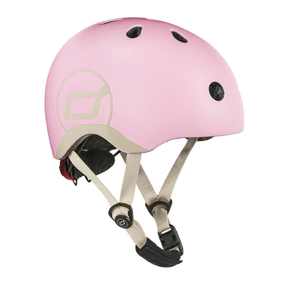 Шлем защитный детский Scoot and Ride с фонариком, XXS-S (Rose) - фото | Интернет-магазин автокресел, колясок и аксессуаров для детей Avtokrisla