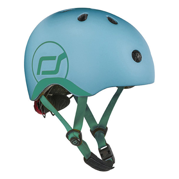Шлем защитный детский Scoot and Ride с фонариком, XXS-S (Steel) - фото | Интернет-магазин автокресел, колясок и аксессуаров для детей Avtokrisla