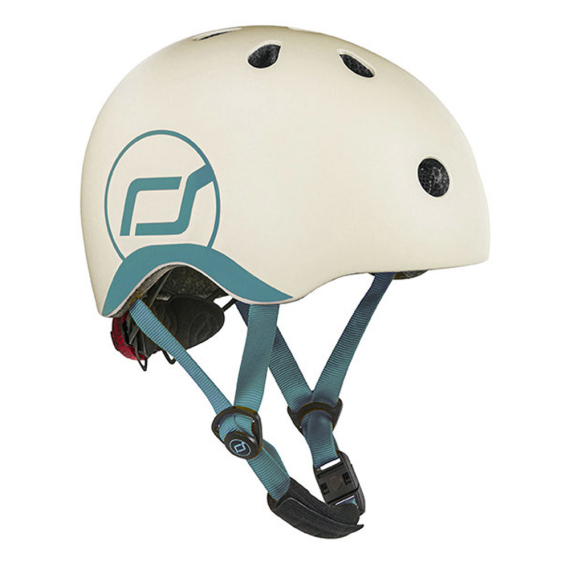Шлем защитный детский Scoot and Ride с фонариком, XXS-S (Ash) - фото | Интернет-магазин автокресел, колясок и аксессуаров для детей Avtokrisla