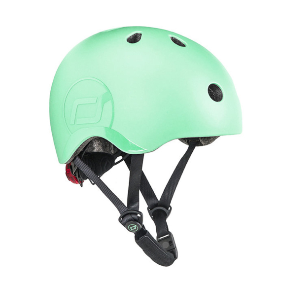 Шлем защитный детский Scoot and Ride с фонариком, S-M (Kiwi) - фото | Интернет-магазин автокресел, колясок и аксессуаров для детей Avtokrisla