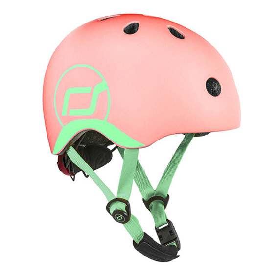Шлем защитный детский Scoot and Ride с фонариком, XXS-S (Peach) - фото | Интернет-магазин автокресел, колясок и аксессуаров для детей Avtokrisla