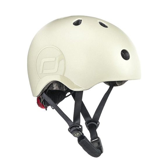 Шлем защитный детский Scoot and Ride с фонариком, S-M (Ash) - фото | Интернет-магазин автокресел, колясок и аксессуаров для детей Avtokrisla