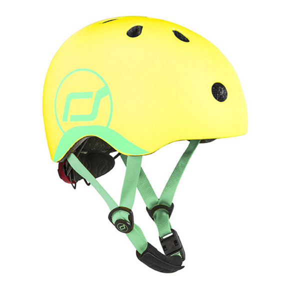 Шлем защитный детский Scoot and Ride с фонариком, XXS-S (Lemon) - фото | Интернет-магазин автокресел, колясок и аксессуаров для детей Avtokrisla
