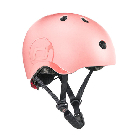 Шлем защитный детский Scoot and Ride с фонариком, S-M (Peach) - фото | Интернет-магазин автокресел, колясок и аксессуаров для детей Avtokrisla