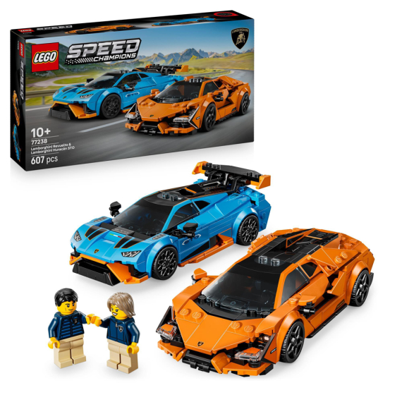 Конструктор LEGO Speed Champions Lamborghini Revuelto і Huracan STO, 607 деталей - фото | Интернет-магазин автокресел, колясок и аксессуаров для детей Avtokrisla
