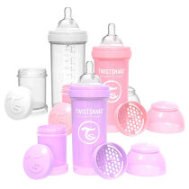 Набір із трьох антиколікових пляшечок Twistshake Value Pack, 260 мл (Pink)