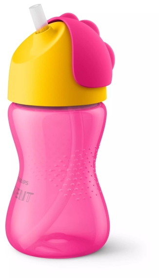 Чашка з трубочкою Avent, 300 мл, від 12 міс (рожева) - фото | Интернет-магазин автокресел, колясок и аксессуаров для детей Avtokrisla
