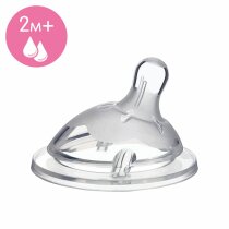 Соска силіконова Chicco STEP UP NEW від 2 місяців, середній потік, 1 шт