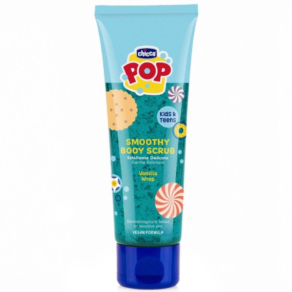 Скраб для тіла Chicco Pop Vanilla Wrap від 6 років, 150 мл - фото | Интернет-магазин автокресел, колясок и аксессуаров для детей Avtokrisla