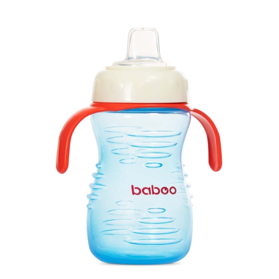 Чашка непроливайка Baboo с силиконовым носиком, 260 мл, 6+ мес (голубая) - фото | Интернет-магазин автокресел, колясок и аксессуаров для детей Avtokrisla