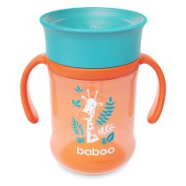 Чашка непроливайка Baboo 360°, 300 мл, 6+ міс (Safari / помаранчева)