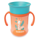 Чашка непроливайка Baboo 360°, 300 мл, 6+ мес (Safari / оранжевая)