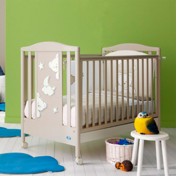 Детская кроватка Pali Georgia (Warm Grey) - фото | Интернет-магазин автокресел, колясок и аксессуаров для детей Avtokrisla