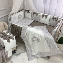 Постільний комплект Маленька Соня Elegance, 6 одиниць (какао)